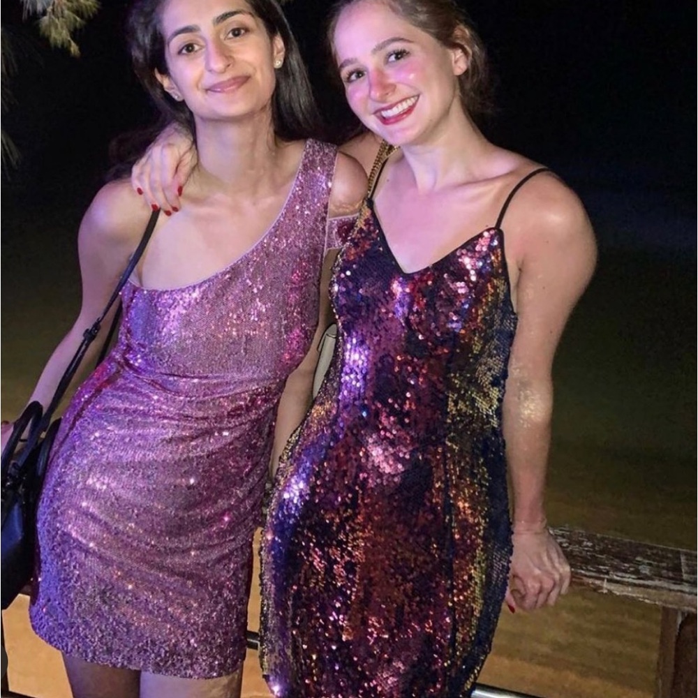Pink and Multicolor Sequin Dresses